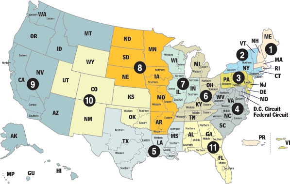 Us Circuit Courts Map